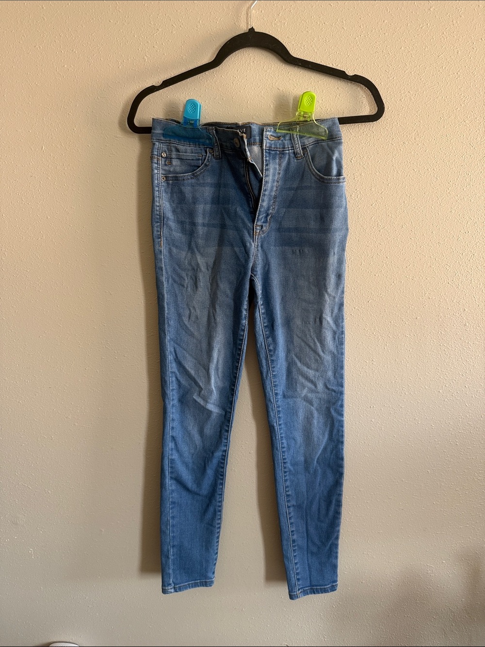 Slim Fit Blue Skinny Jeans for Women